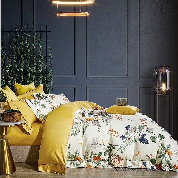 Custom Duvet Cover 3pcs 300 TC 100% Cotton Organic Comfortor Sets