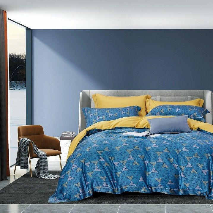 60s Ring Spun Luxury Tencel Bedding Sets 100% Tencel Bedsheets Duvet Cover Bed Sheet